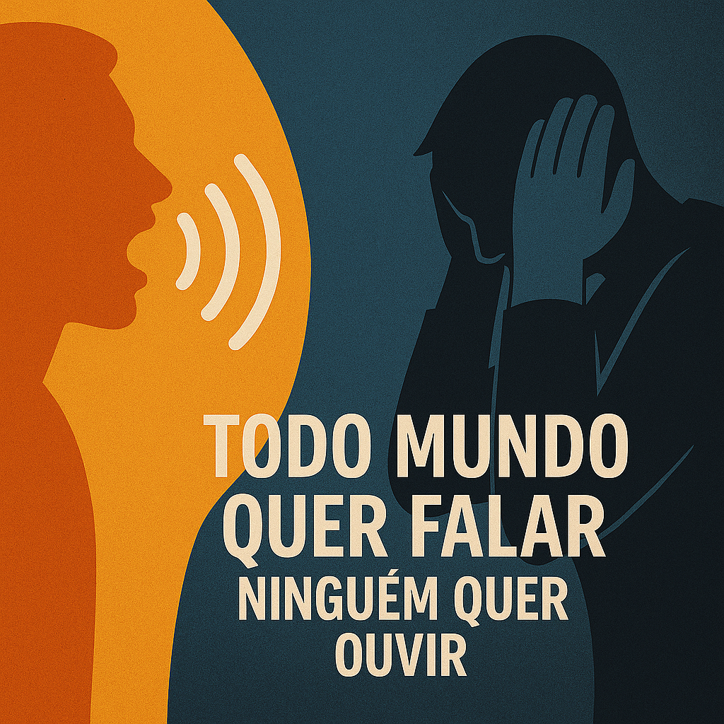O excesso de opinião e a falta de escuta: todo mundo quer falar, ninguém quer ouvir
