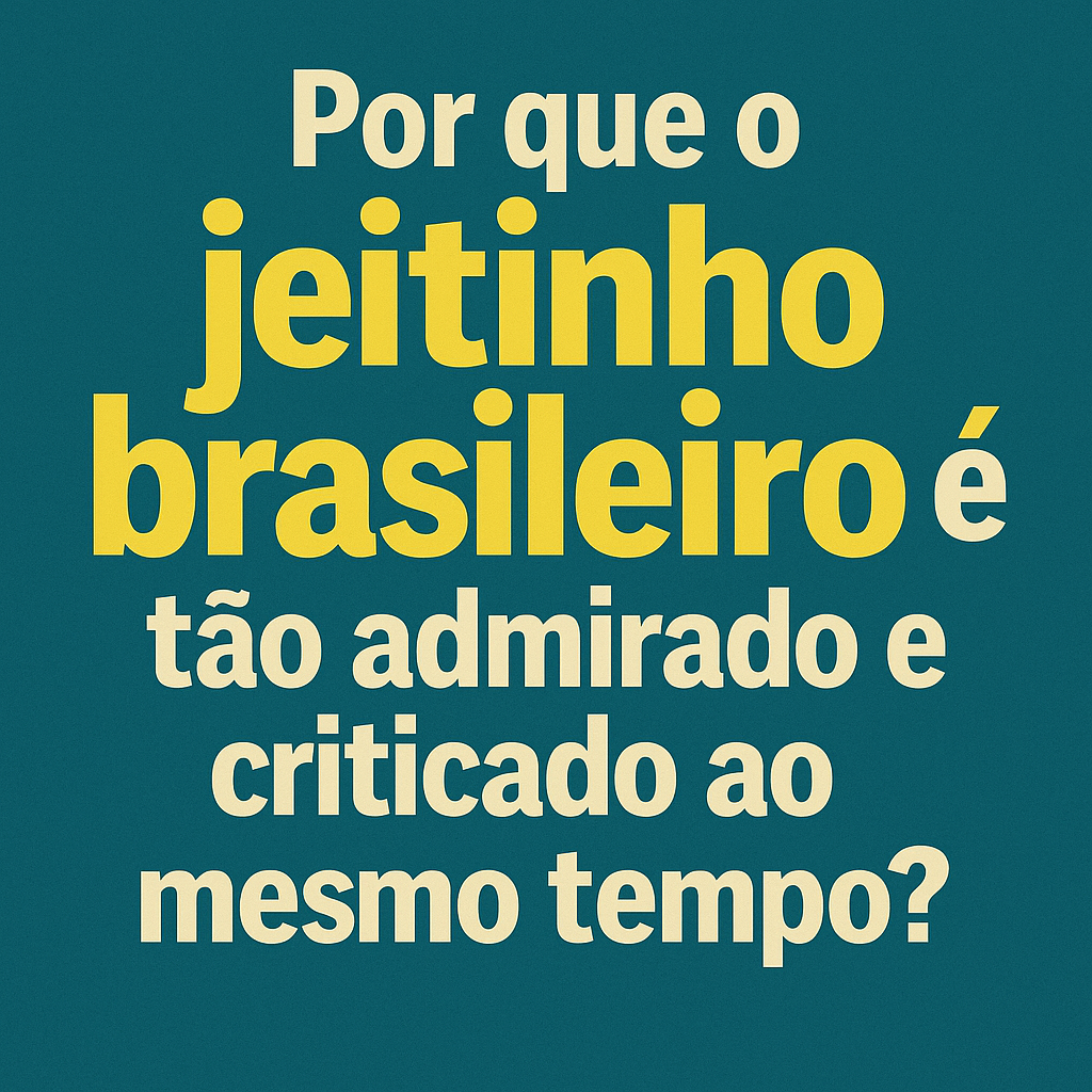 Por que o jeitinho brasileiro é tão admirado e criticado ao mesmo tempo?