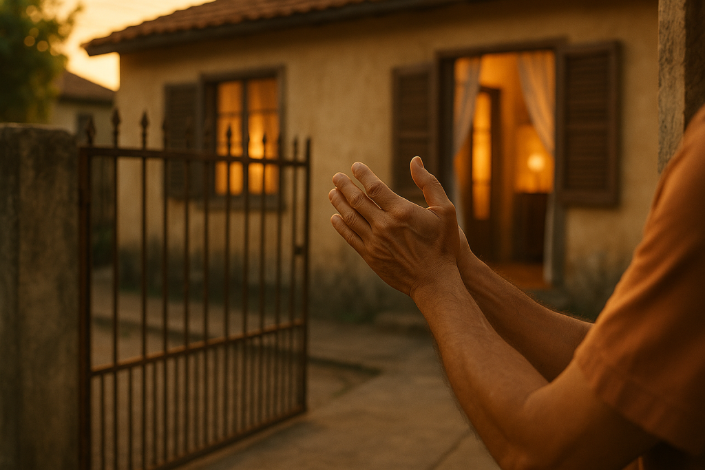 Por que o brasileiro bate palma para chamar alguém em casa?